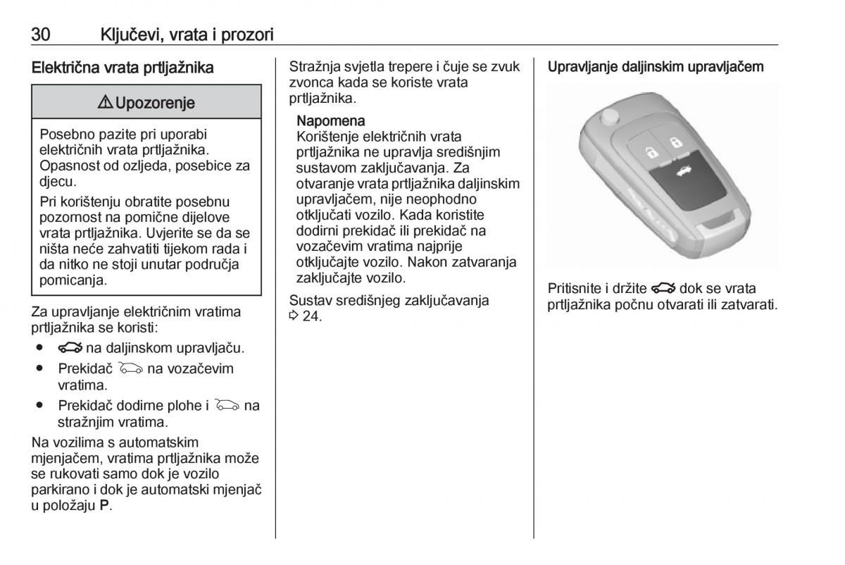 Opel Insignia A vlasnicko uputstvo / page 32