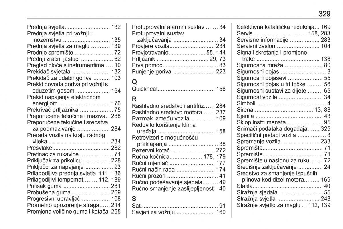 Opel Insignia A vlasnicko uputstvo / page 331