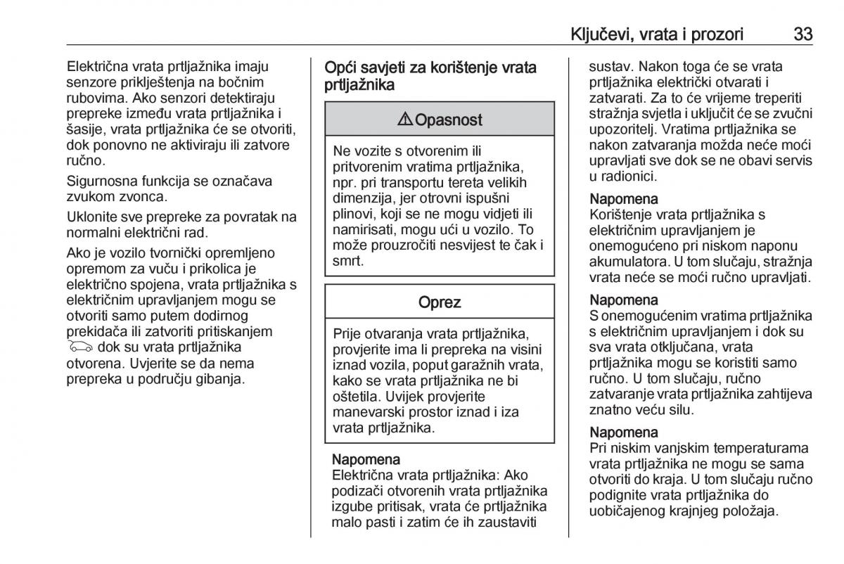 Opel Insignia A vlasnicko uputstvo / page 35