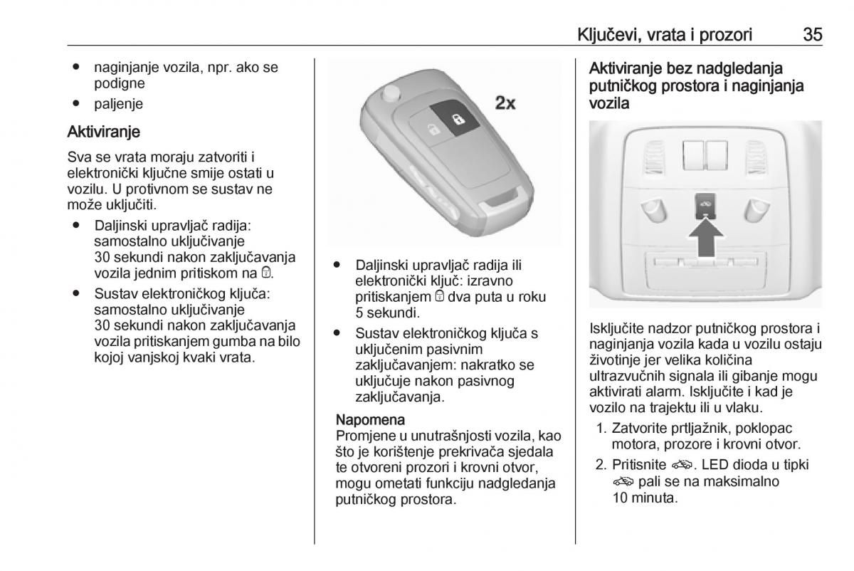 Opel Insignia A vlasnicko uputstvo / page 37