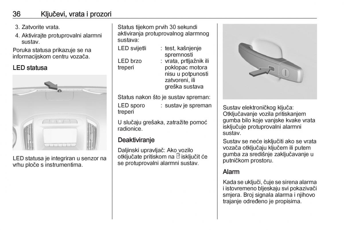 Opel Insignia A vlasnicko uputstvo / page 38