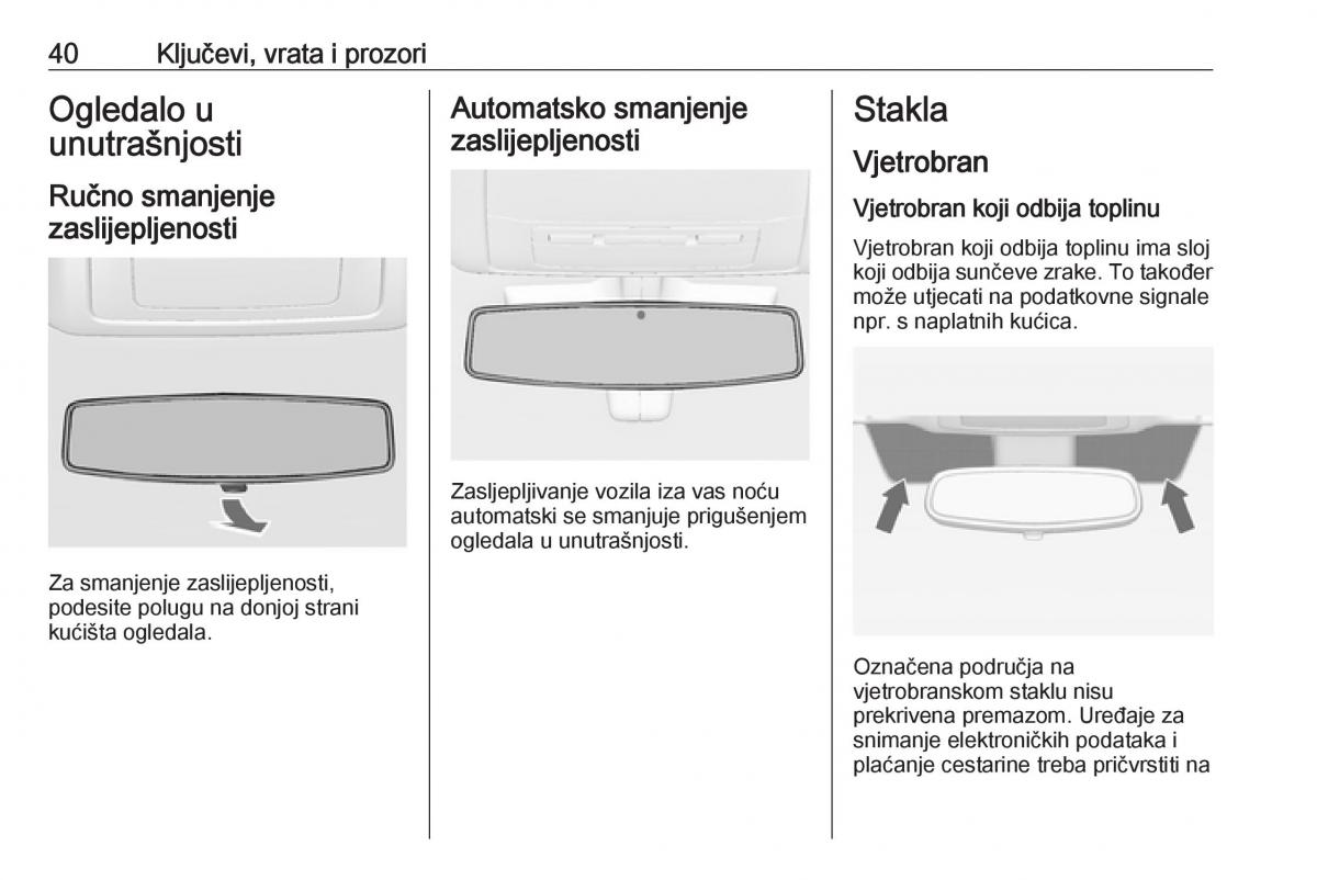 Opel Insignia A vlasnicko uputstvo / page 42