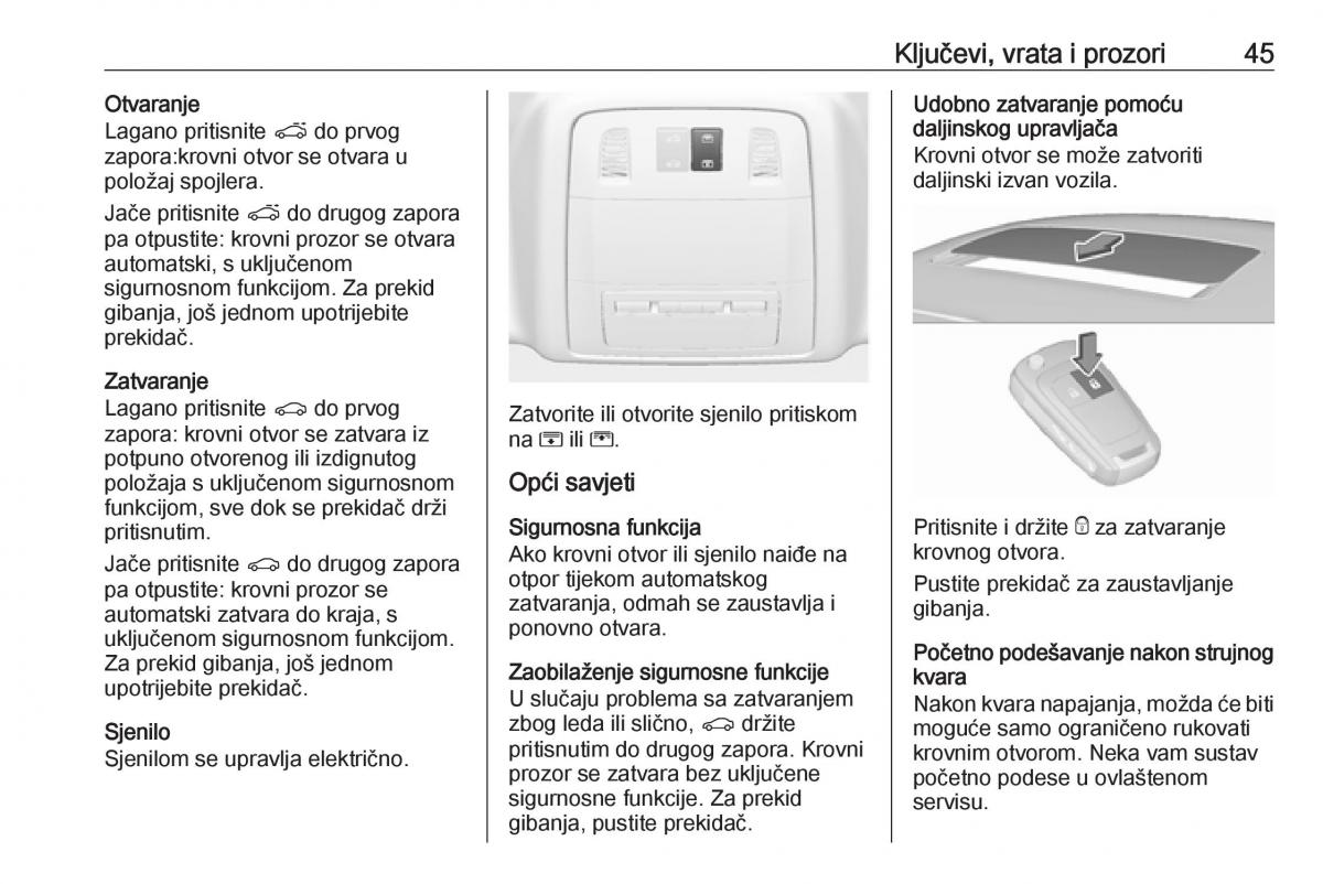 Opel Insignia A vlasnicko uputstvo / page 47