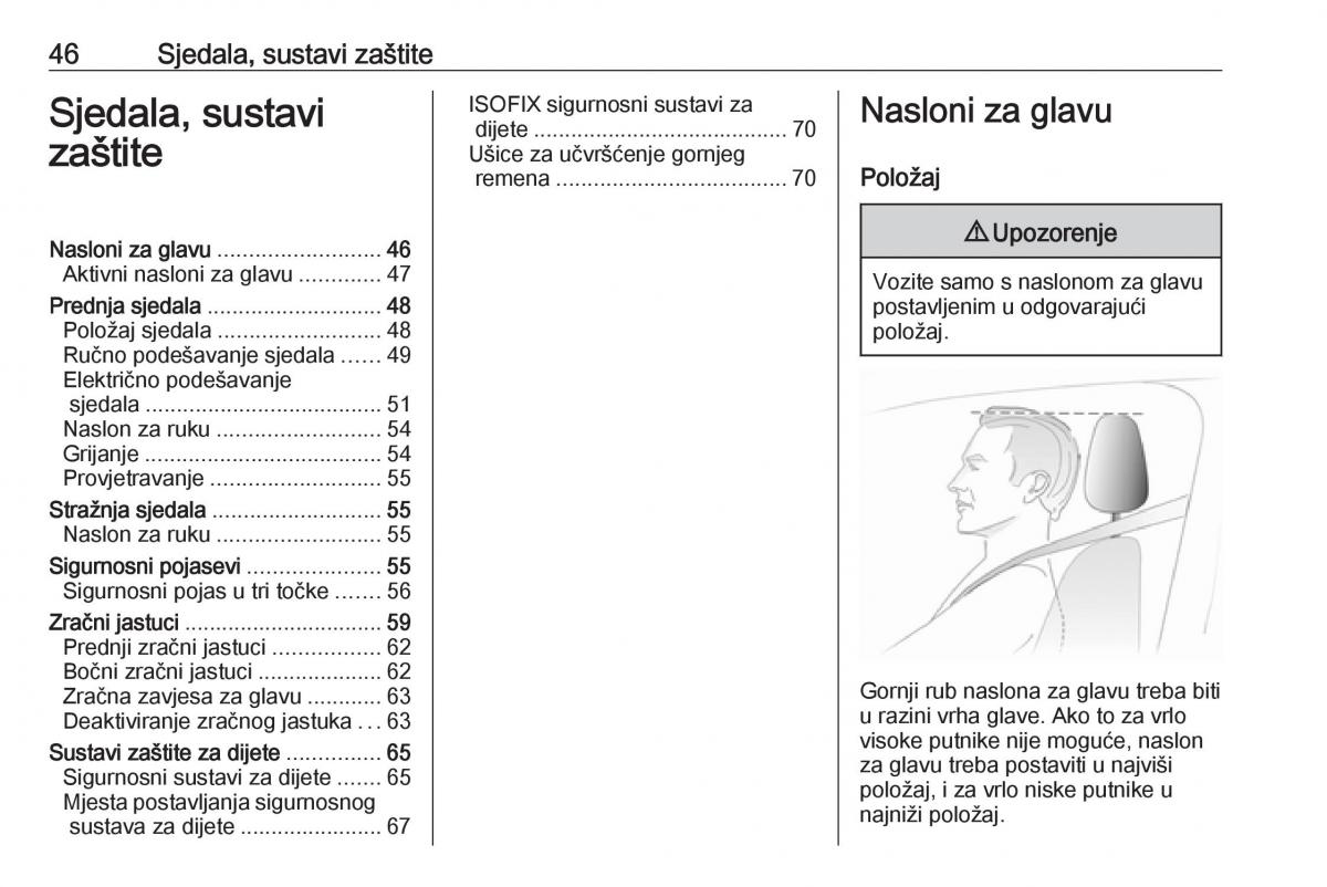 Opel Insignia A vlasnicko uputstvo / page 48