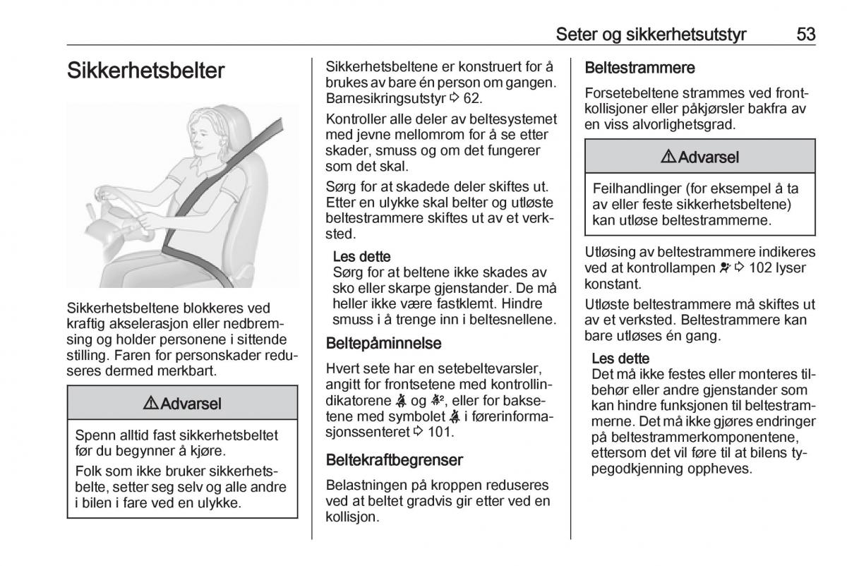 Opel Insignia A bruksanvisningen / page 55