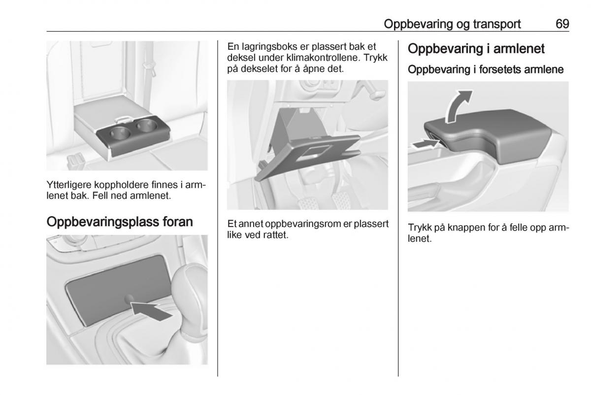 Opel Insignia A bruksanvisningen / page 71