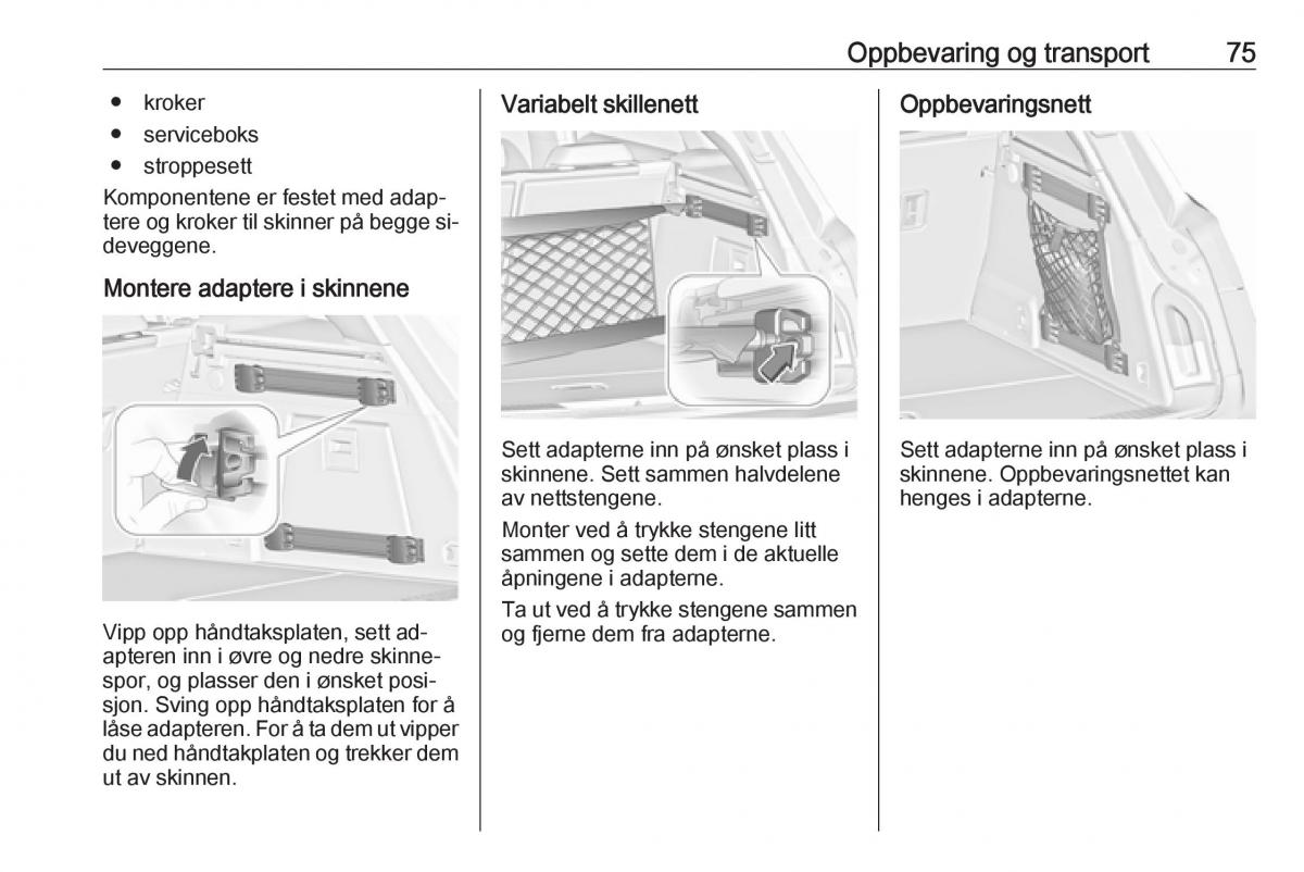 Opel Insignia A bruksanvisningen / page 77