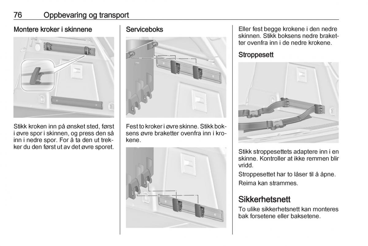 Opel Insignia A bruksanvisningen / page 78