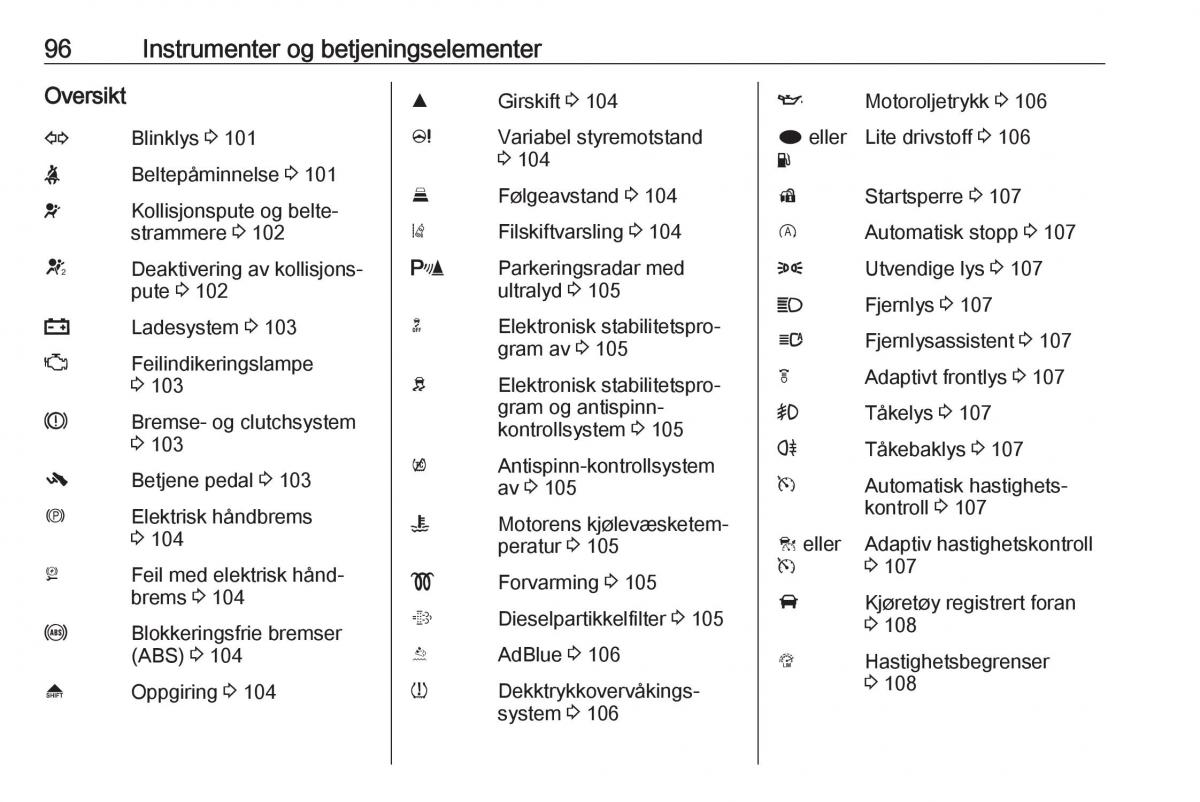 Opel Insignia A bruksanvisningen / page 98