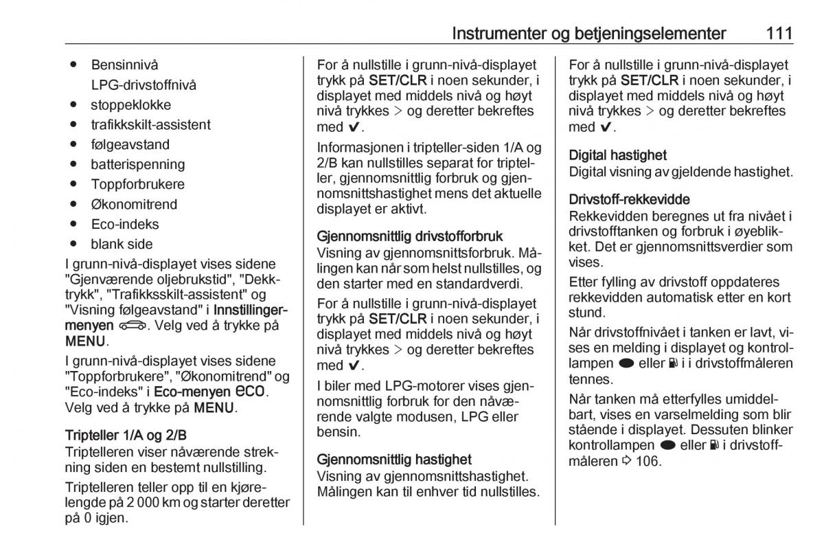 Opel Insignia A bruksanvisningen / page 113