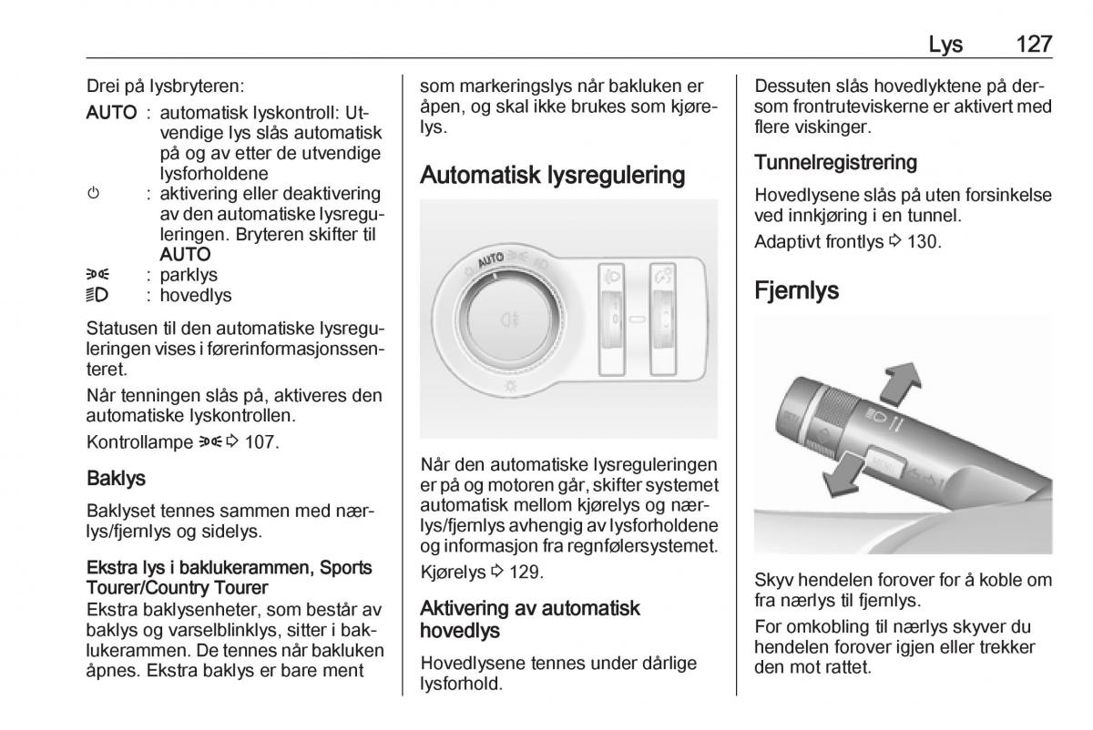 Opel Insignia A bruksanvisningen / page 129