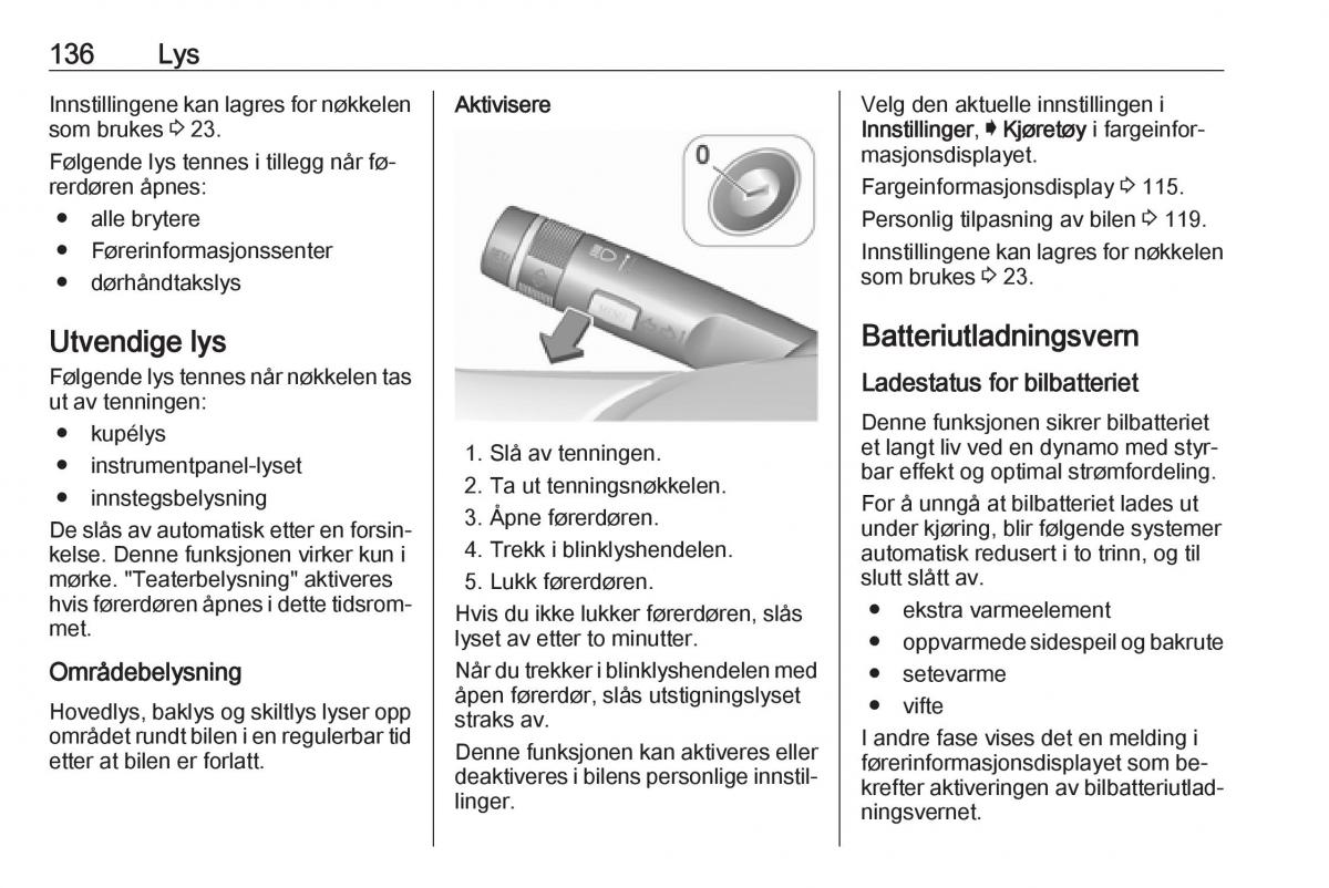 Opel Insignia A bruksanvisningen / page 138