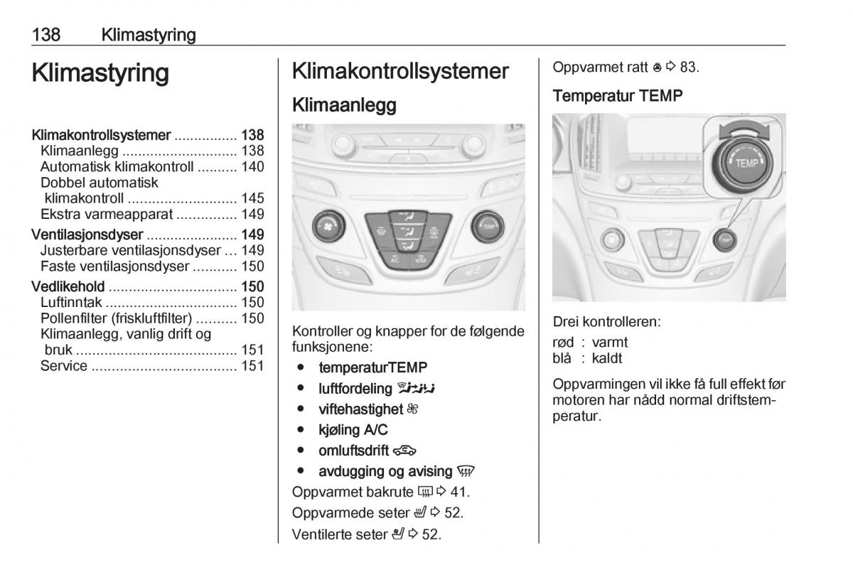 Opel Insignia A bruksanvisningen / page 140