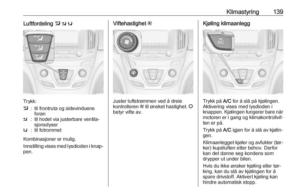 Opel Insignia A bruksanvisningen / page 141