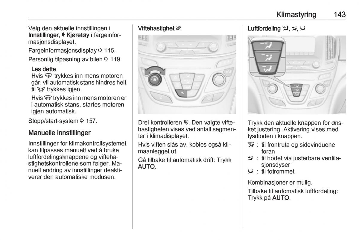 Opel Insignia A bruksanvisningen / page 145