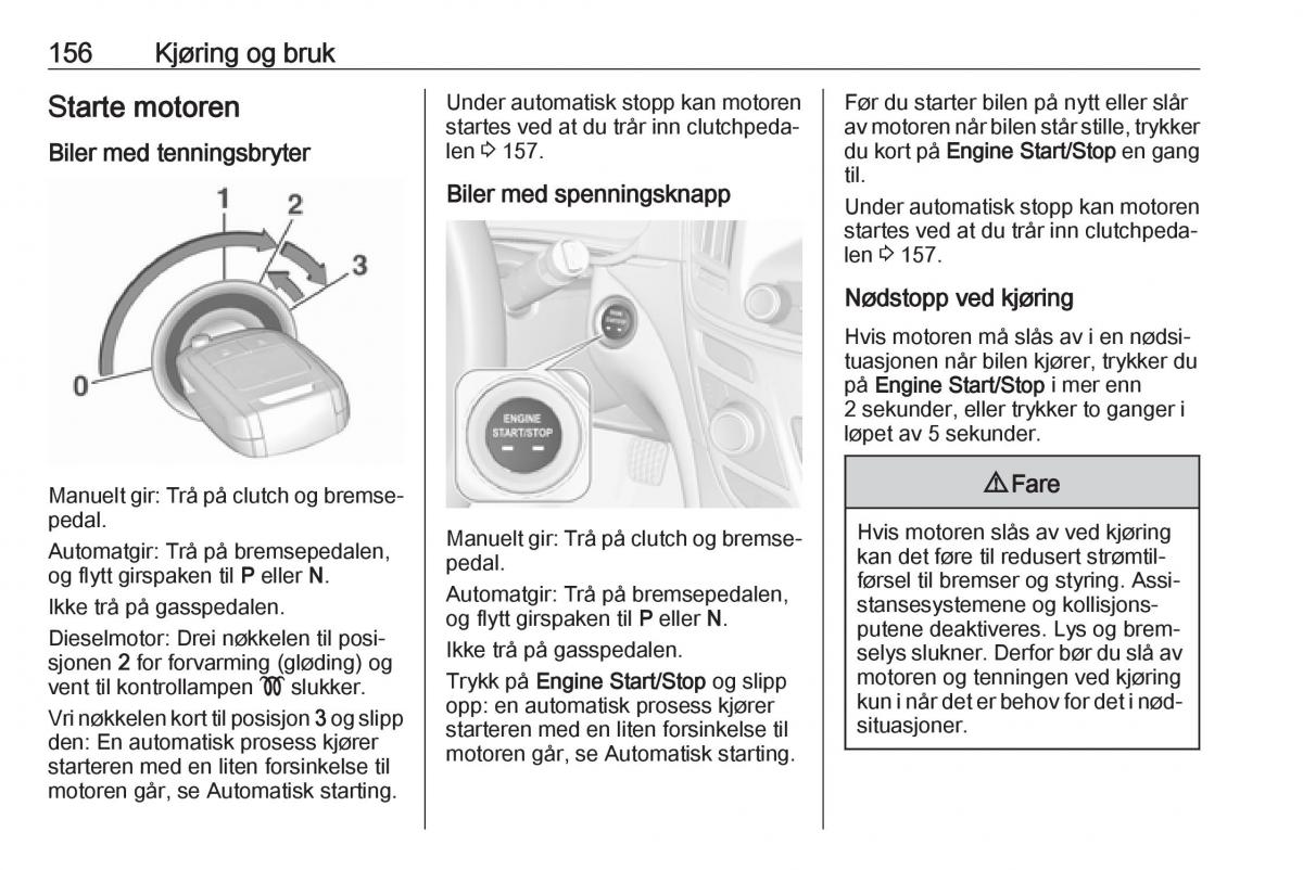 Opel Insignia A bruksanvisningen / page 158