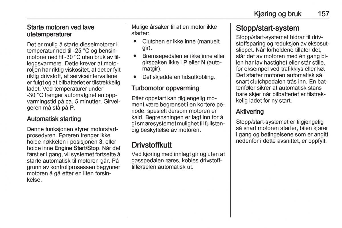 Opel Insignia A bruksanvisningen / page 159