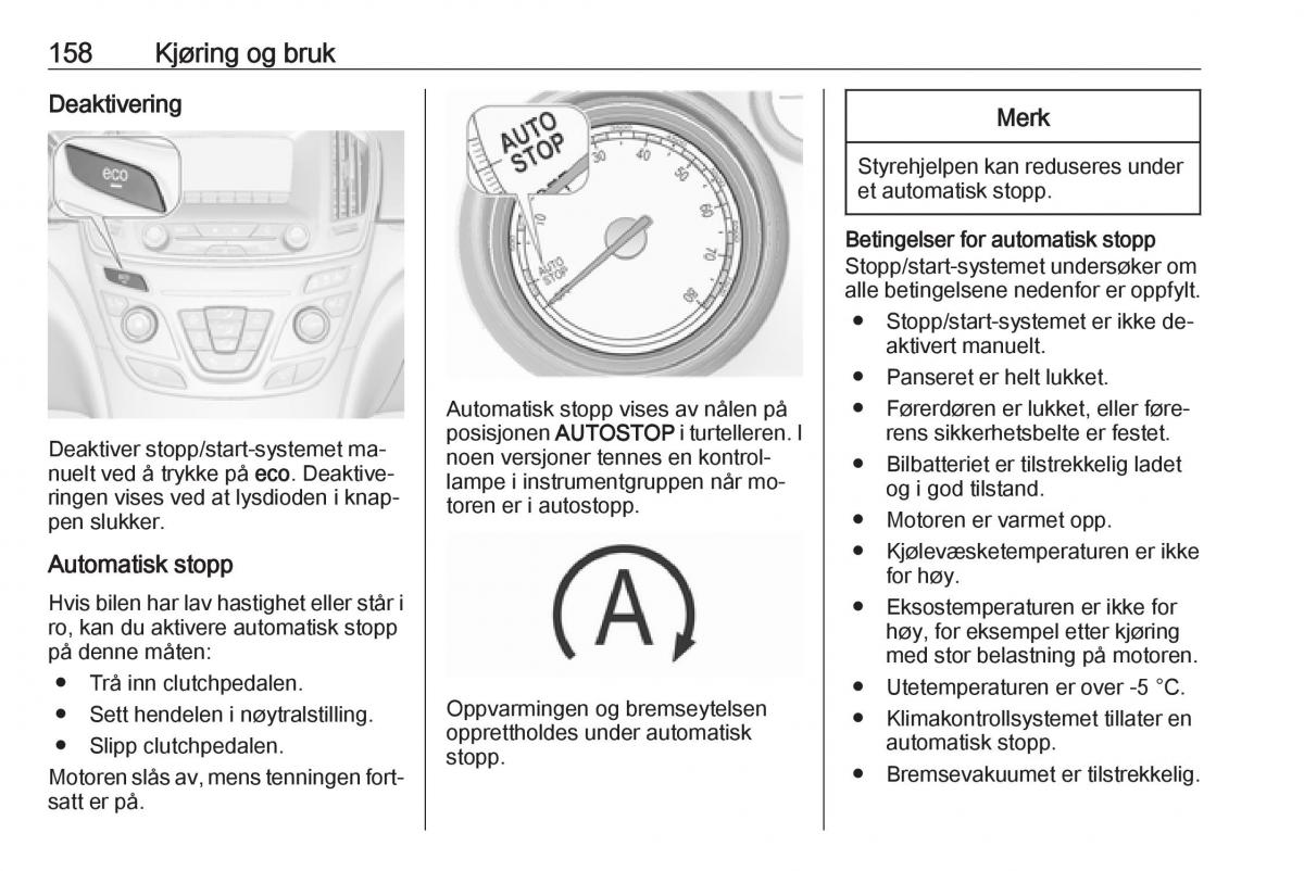 Opel Insignia A bruksanvisningen / page 160