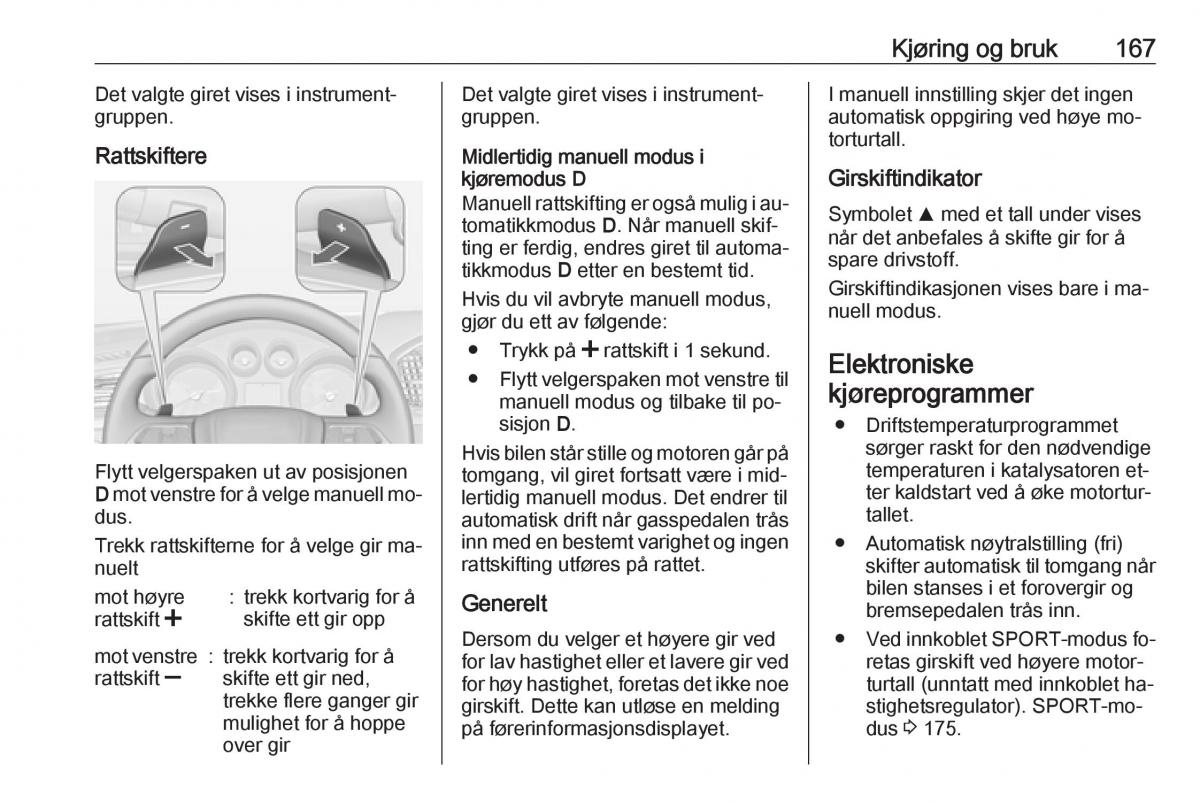 Opel Insignia A bruksanvisningen / page 169