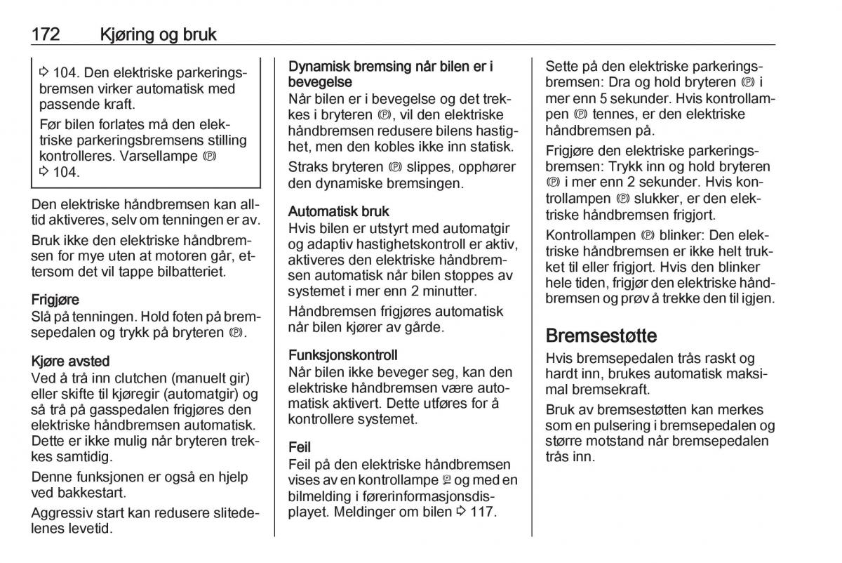 Opel Insignia A bruksanvisningen / page 174