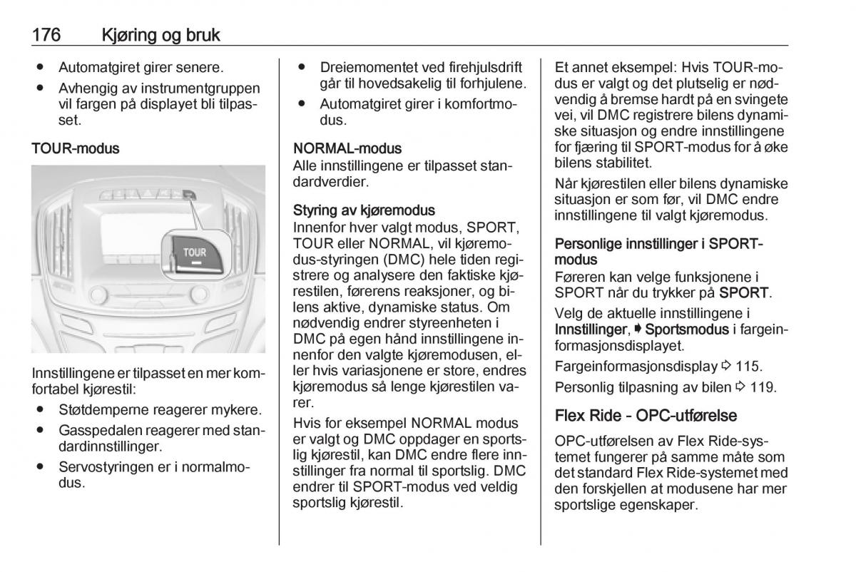 Opel Insignia A bruksanvisningen / page 178