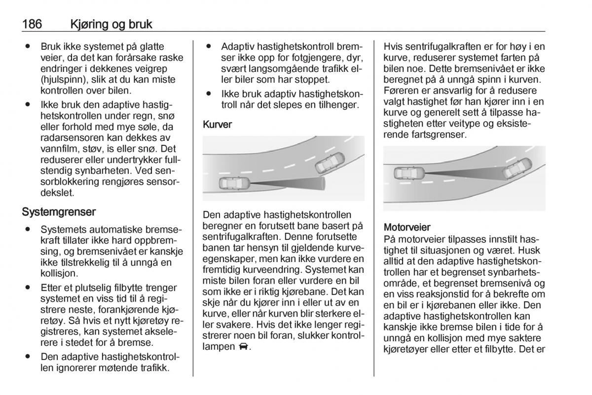 Opel Insignia A bruksanvisningen / page 188