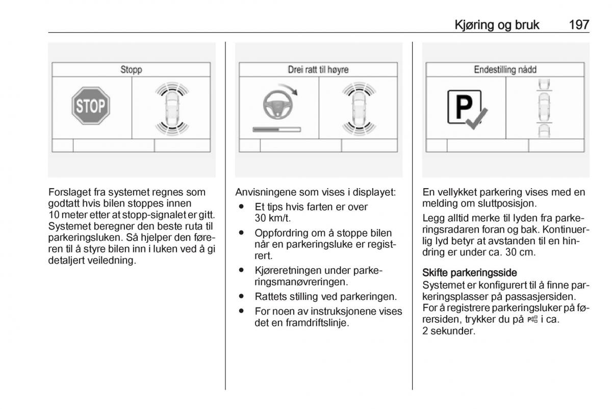 Opel Insignia A bruksanvisningen / page 199