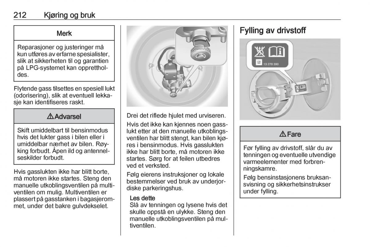 Opel Insignia A bruksanvisningen / page 214