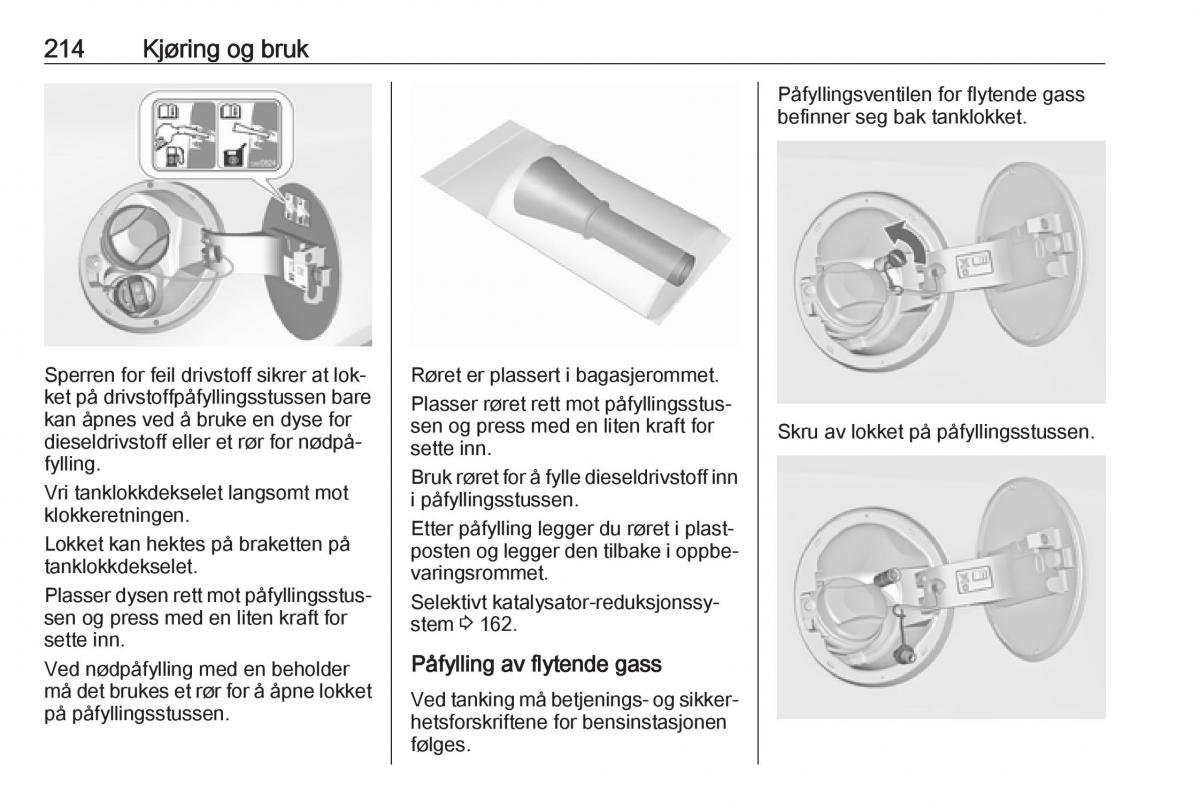 Opel Insignia A bruksanvisningen / page 216