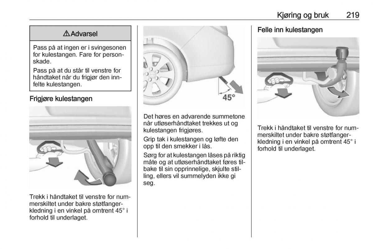 Opel Insignia A bruksanvisningen / page 221