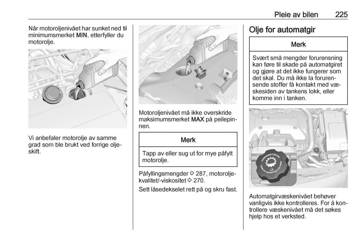 Opel Insignia A bruksanvisningen / page 227