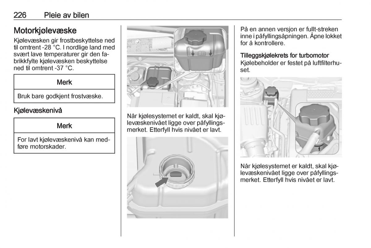 Opel Insignia A bruksanvisningen / page 228