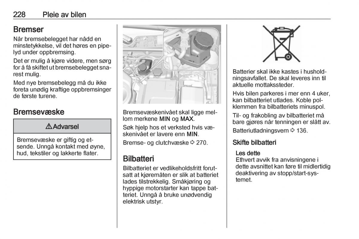 Opel Insignia A bruksanvisningen / page 230