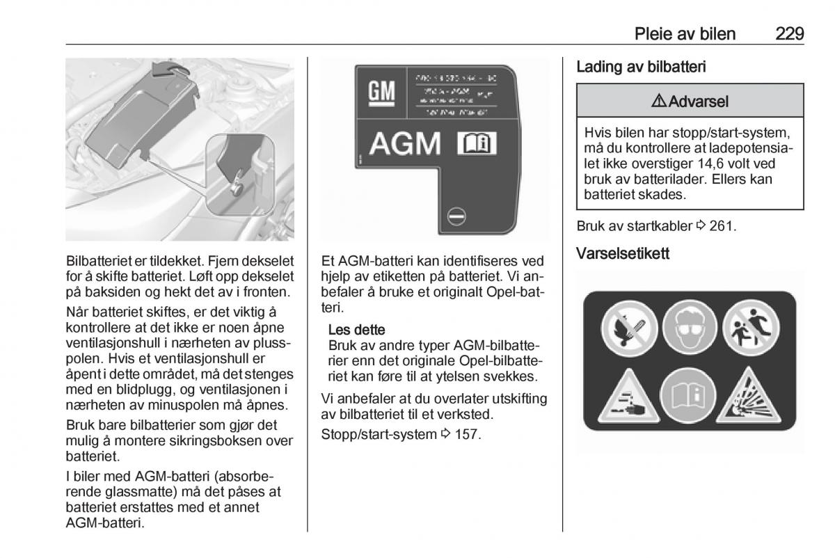 Opel Insignia A bruksanvisningen / page 231