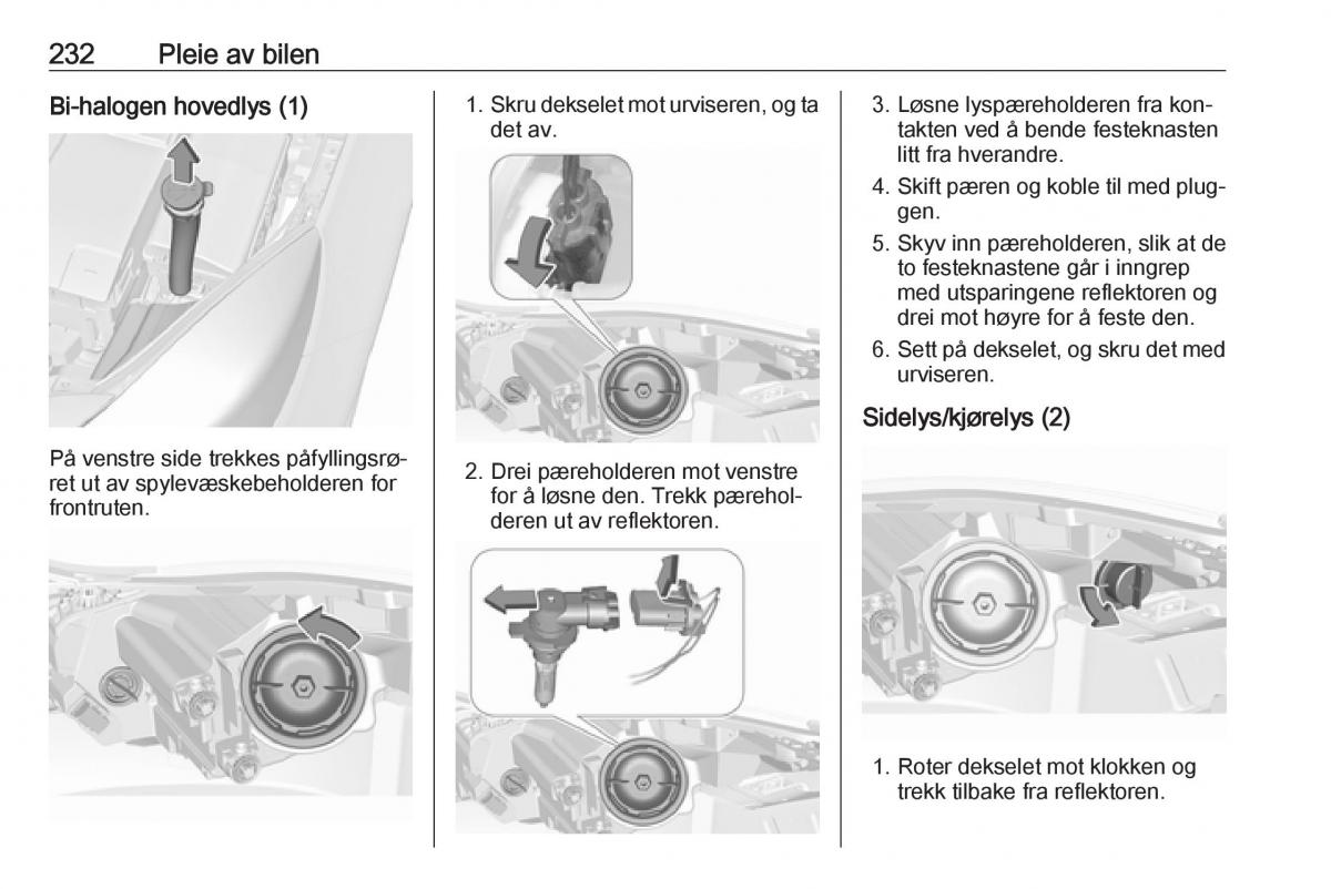 Opel Insignia A bruksanvisningen / page 234