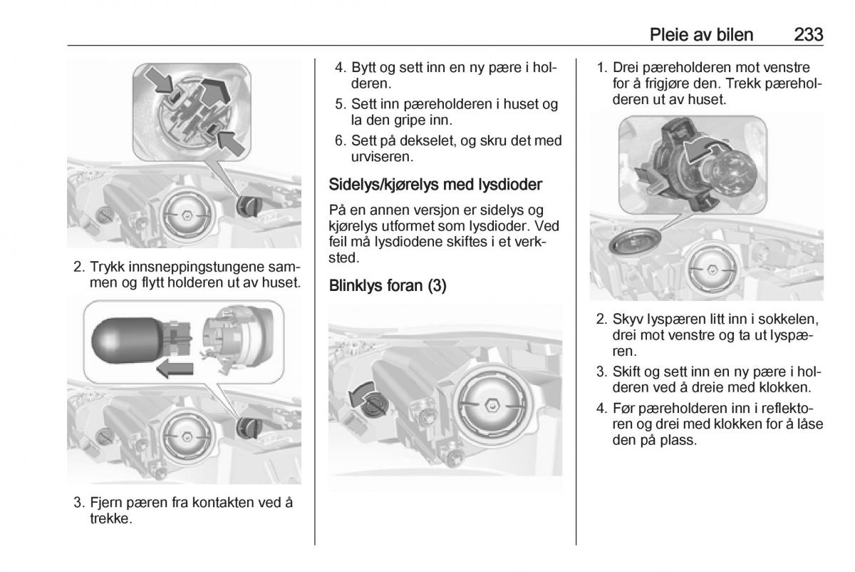 Opel Insignia A bruksanvisningen / page 235