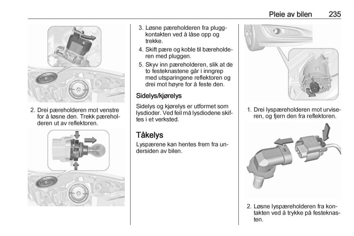 Opel Insignia A bruksanvisningen / page 237