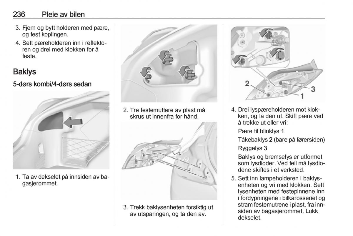 Opel Insignia A bruksanvisningen / page 238