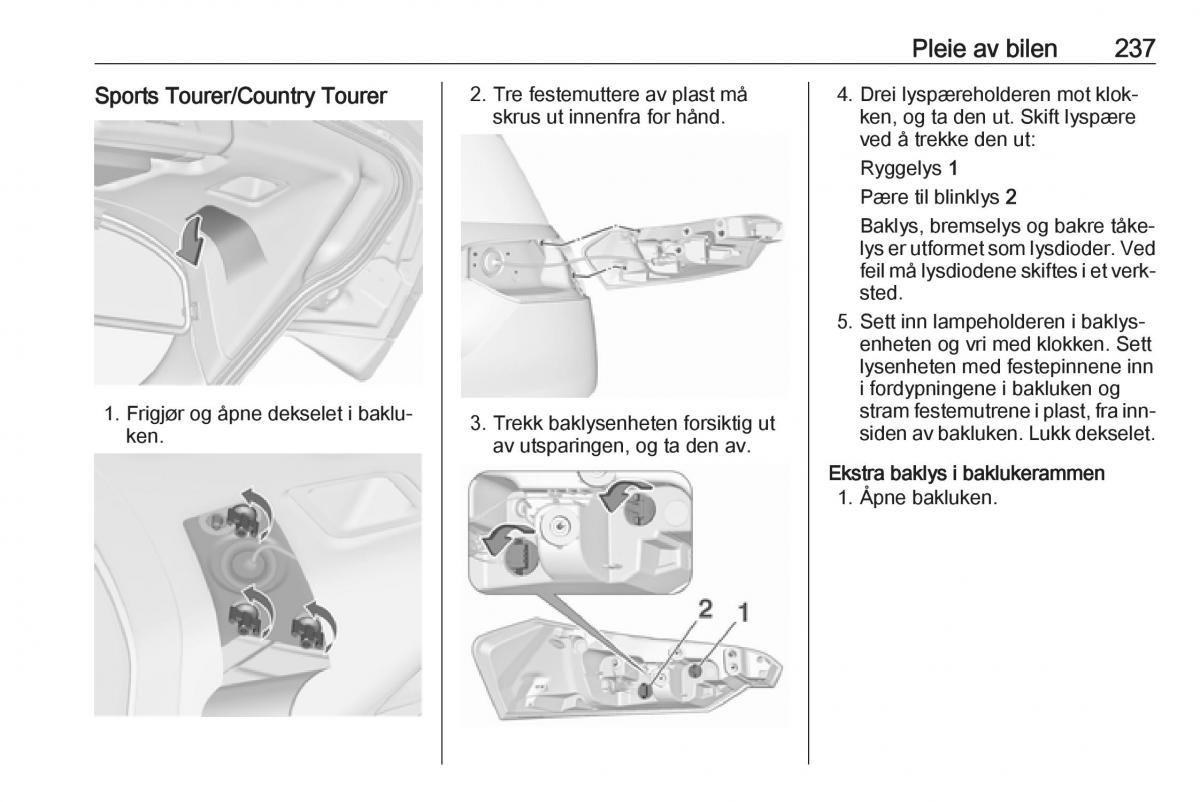 Opel Insignia A bruksanvisningen / page 239