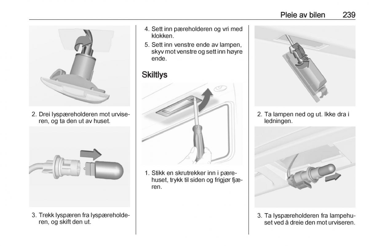 Opel Insignia A bruksanvisningen / page 241