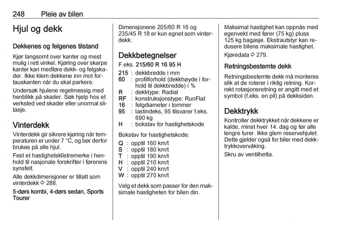 Opel Insignia A bruksanvisningen / page 250