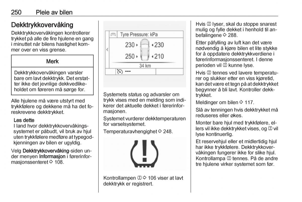 Opel Insignia A bruksanvisningen / page 252