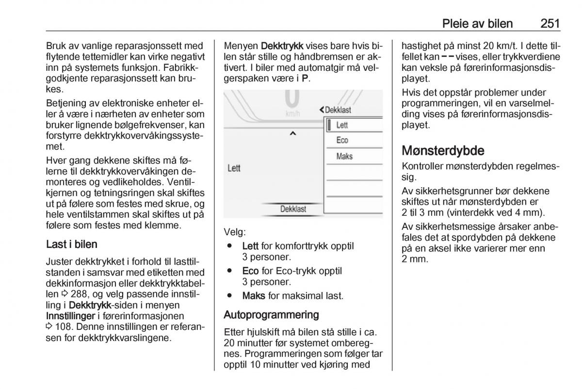 Opel Insignia A bruksanvisningen / page 253