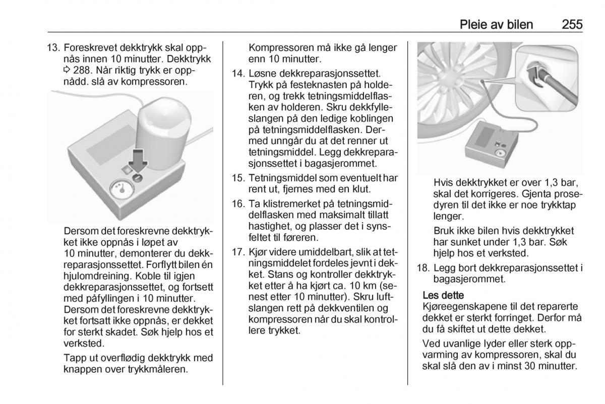 Opel Insignia A bruksanvisningen / page 257