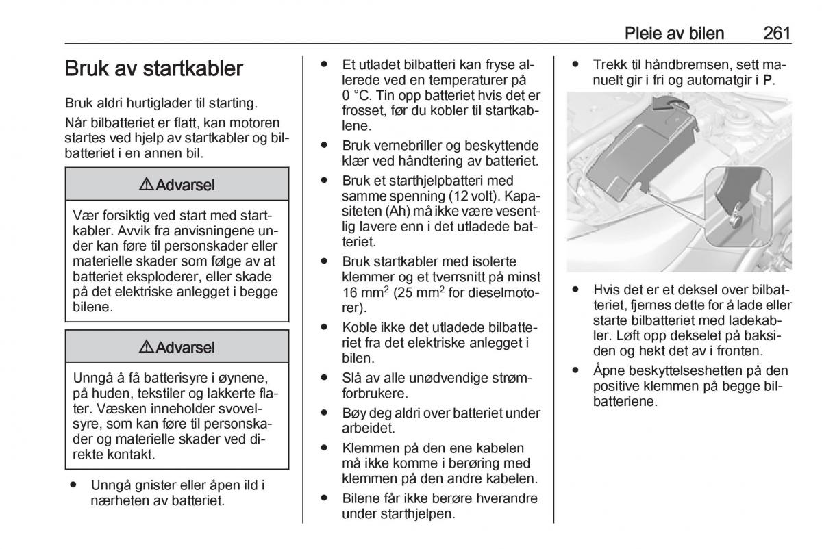 Opel Insignia A bruksanvisningen / page 263