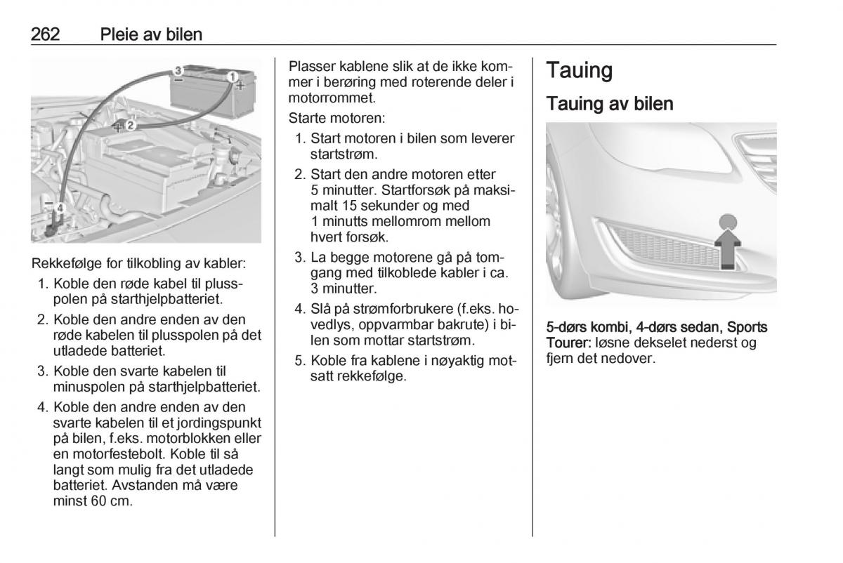 Opel Insignia A bruksanvisningen / page 264