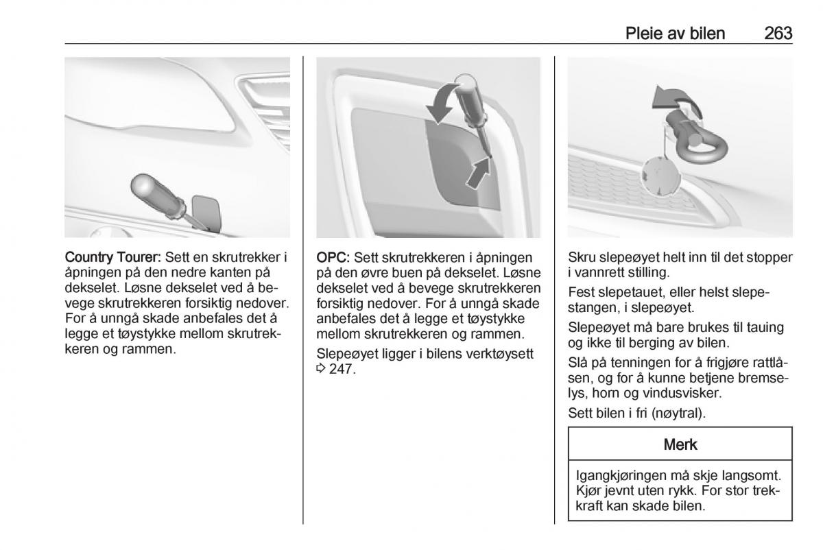 Opel Insignia A bruksanvisningen / page 265