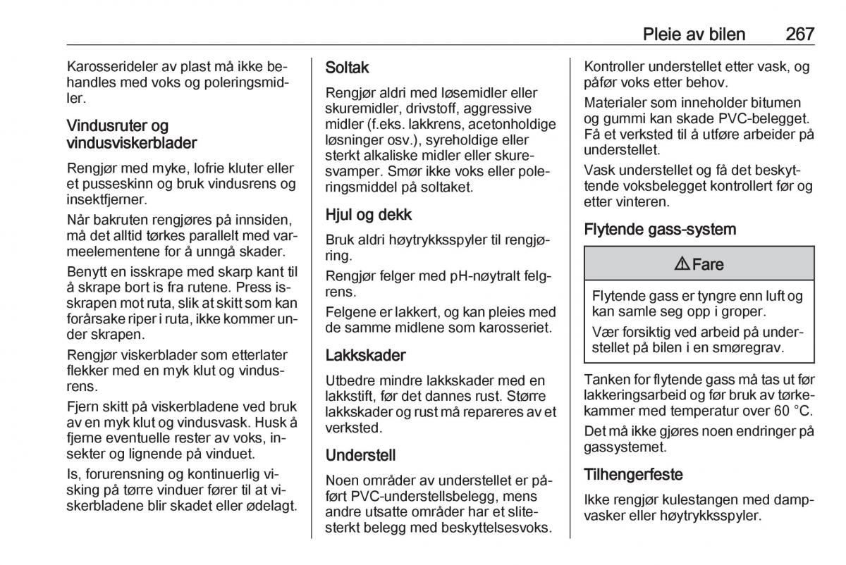 Opel Insignia A bruksanvisningen / page 269