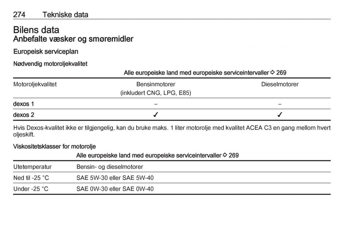 Opel Insignia A bruksanvisningen / page 276