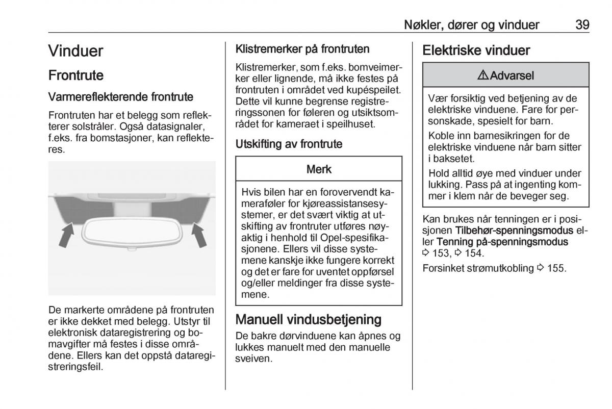 Opel Insignia A bruksanvisningen / page 41